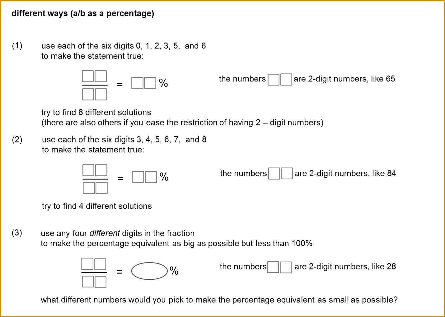 Fractions to percentages Dan Walker Median Don Steward 10191430