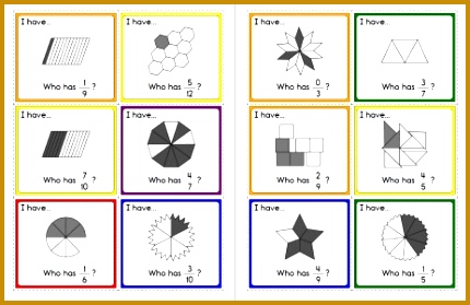 Fraction I Have Who Has Activity 279430