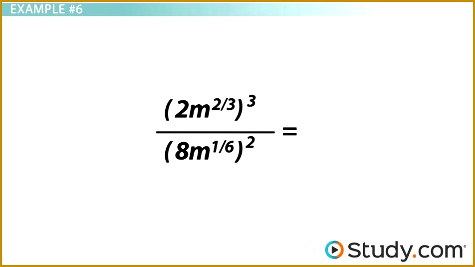 Simplifying Expressions with Rational Exponents Video & Lesson Transcript 535952
