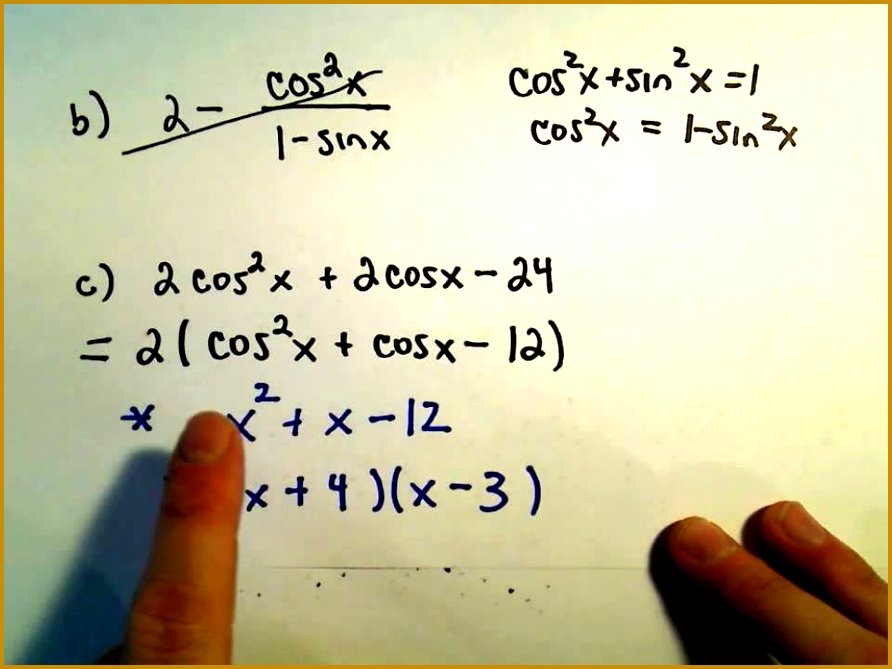 Factoring and Simplifying Trigonometric Expressions Example 2 669892