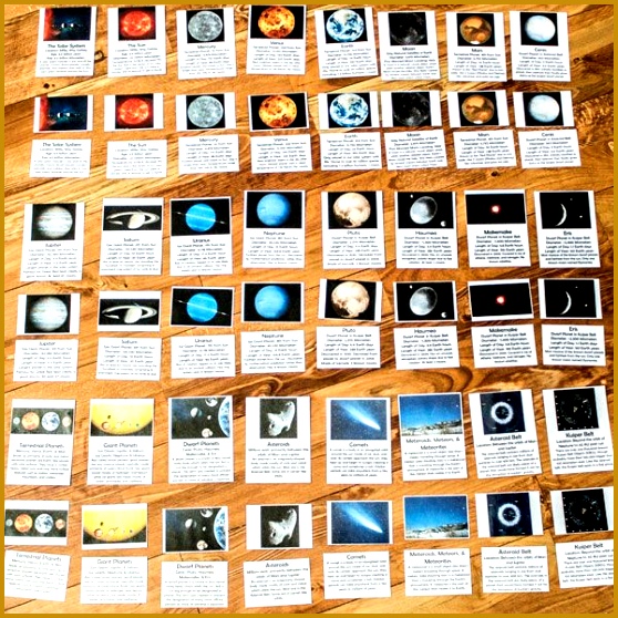 21 best Solar system images on Pinterest rgduf Free Printable Montessori Inspired Solar System Cards 558558