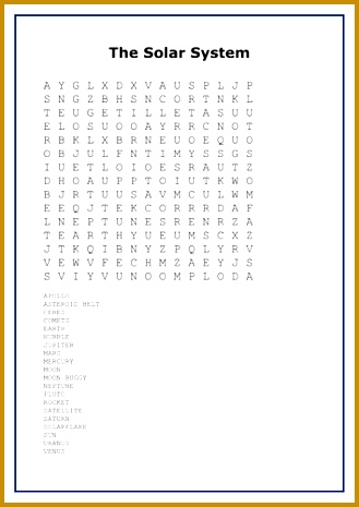 The Solar System New 2015 KS3 fully differentiated topic WITH udu5h The Solar System Wordsearch 465329