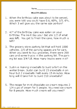 Practice Your Math Skills With These 7th Grade Worksheets 255362