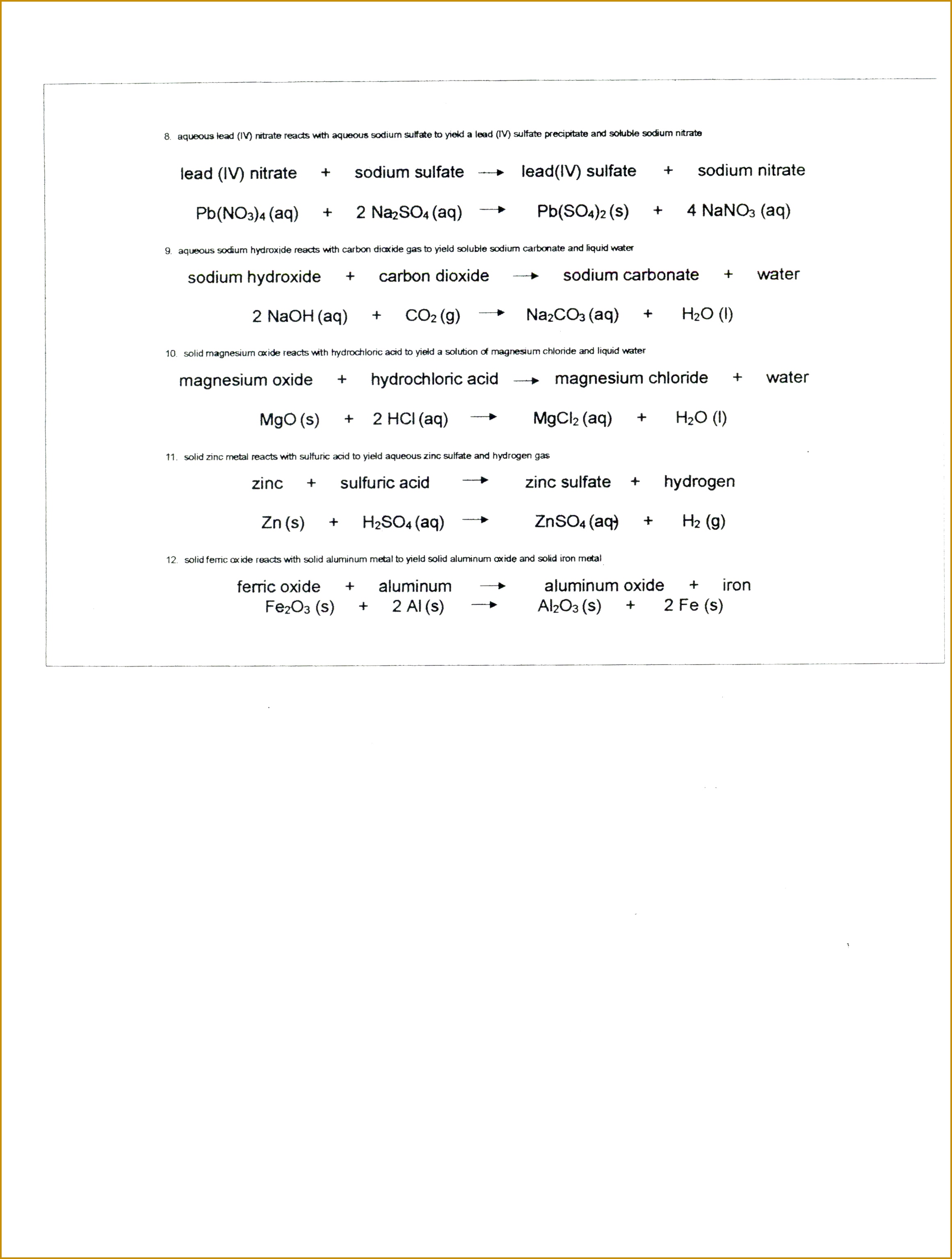 Balancing Equations Worksheet Gcse Tessshebaylo 30692321