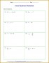 5 solving Equations Worksheets