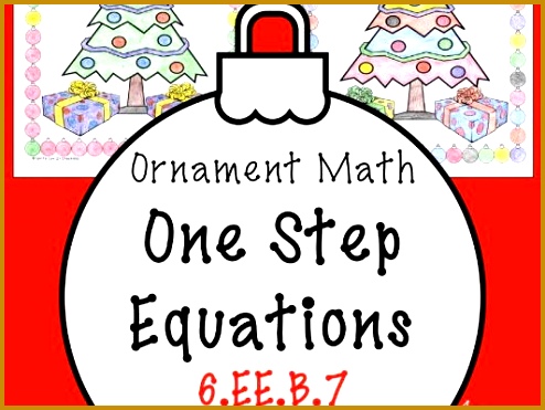Solving Equations Christmas Math Surprise e Step Equations NO Negatives Coloring Page 371494