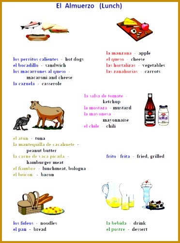 Printable Spanish FREEBIE of the Day 25 page food in Spanish worksheet packet from 500372