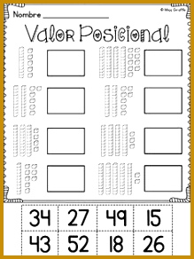 Valor posicional place value in Spanish worksheets and activities your… 292219