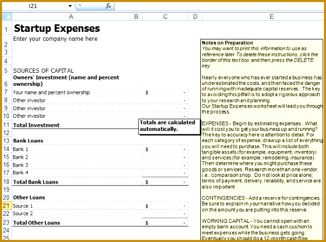 business startup spreadsheet template business plan expenses template microsoft word and excel 10 business plan templates 479646