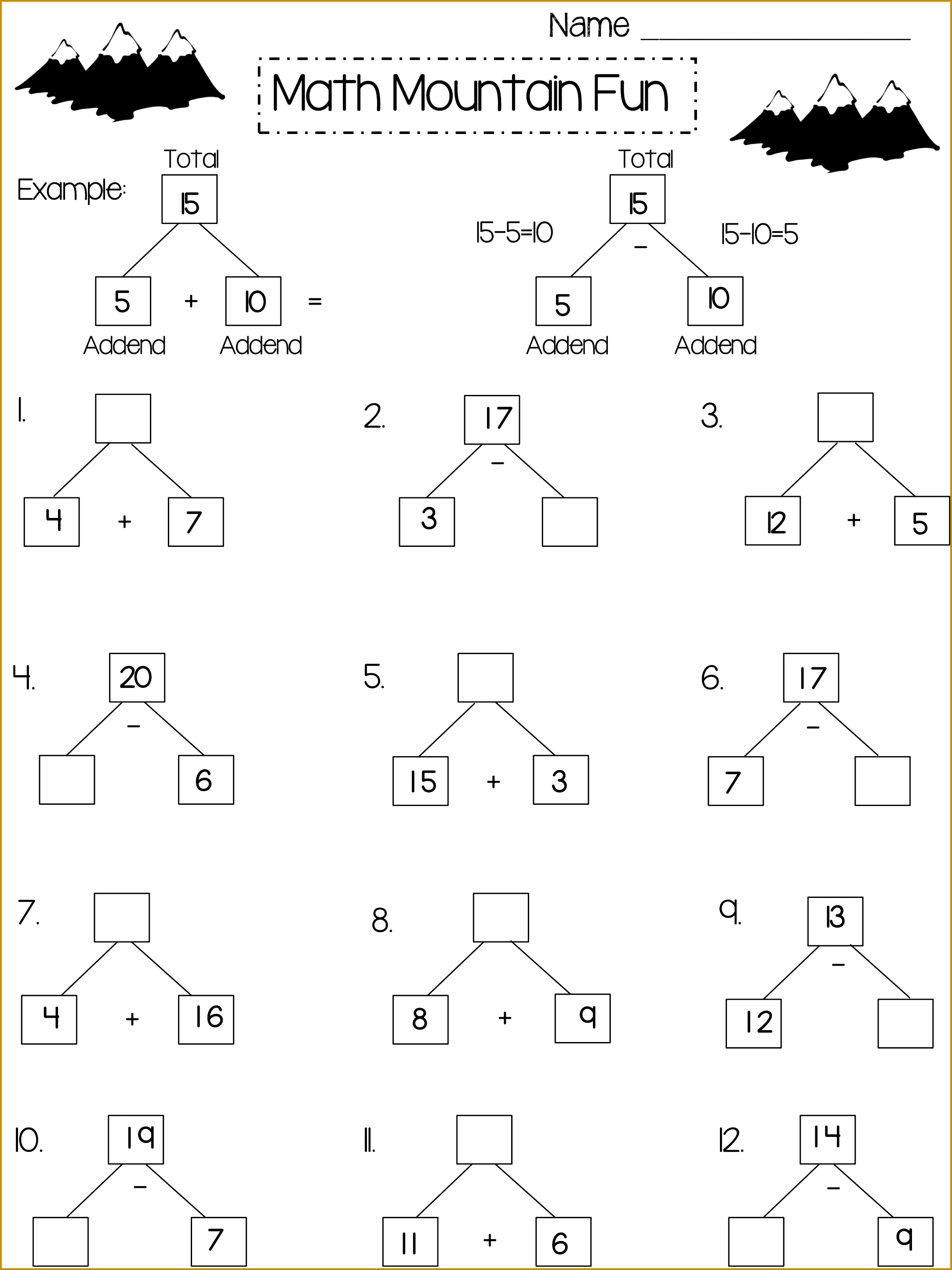 Excel math practice for 2nd graders Second Grade Math Worksheets 28912166