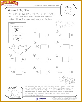 A Great Big Bite Free Math Worksheet for Kids 348279