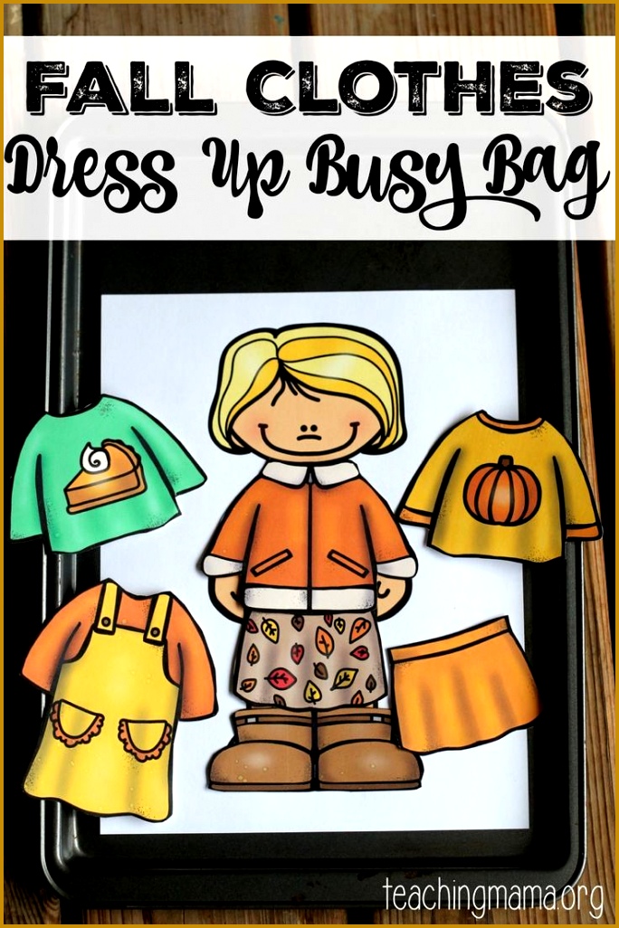 Fall Clothes Dress Up Busy Bag Junior White DressesPlus Size 1026684