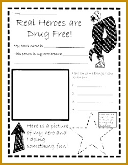 Here is a fun themed Red Ribbon Week poster worksheet to use whole class 325251