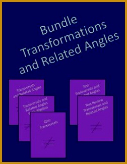 Geometry Bundle Transversals and Related Angles 325252