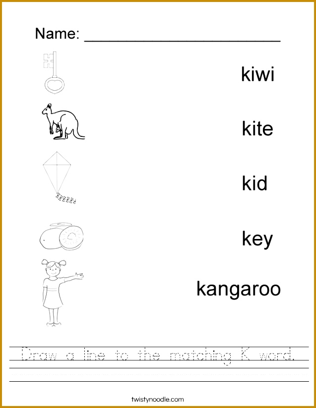 Letter K Worksheets Worksheets for all Download and Worksheets 823637