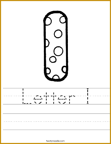 Letter I Dots Worksheet 562435