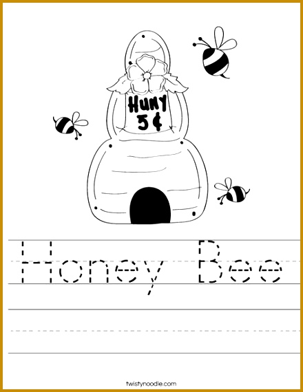 Honey Bee Worksheet Twisty Noodle 570440