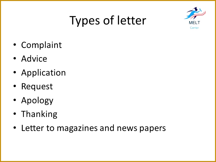 3 Types of letter plaint Advice Application Request Apology Thanking Letter to magazines and news papers 669892