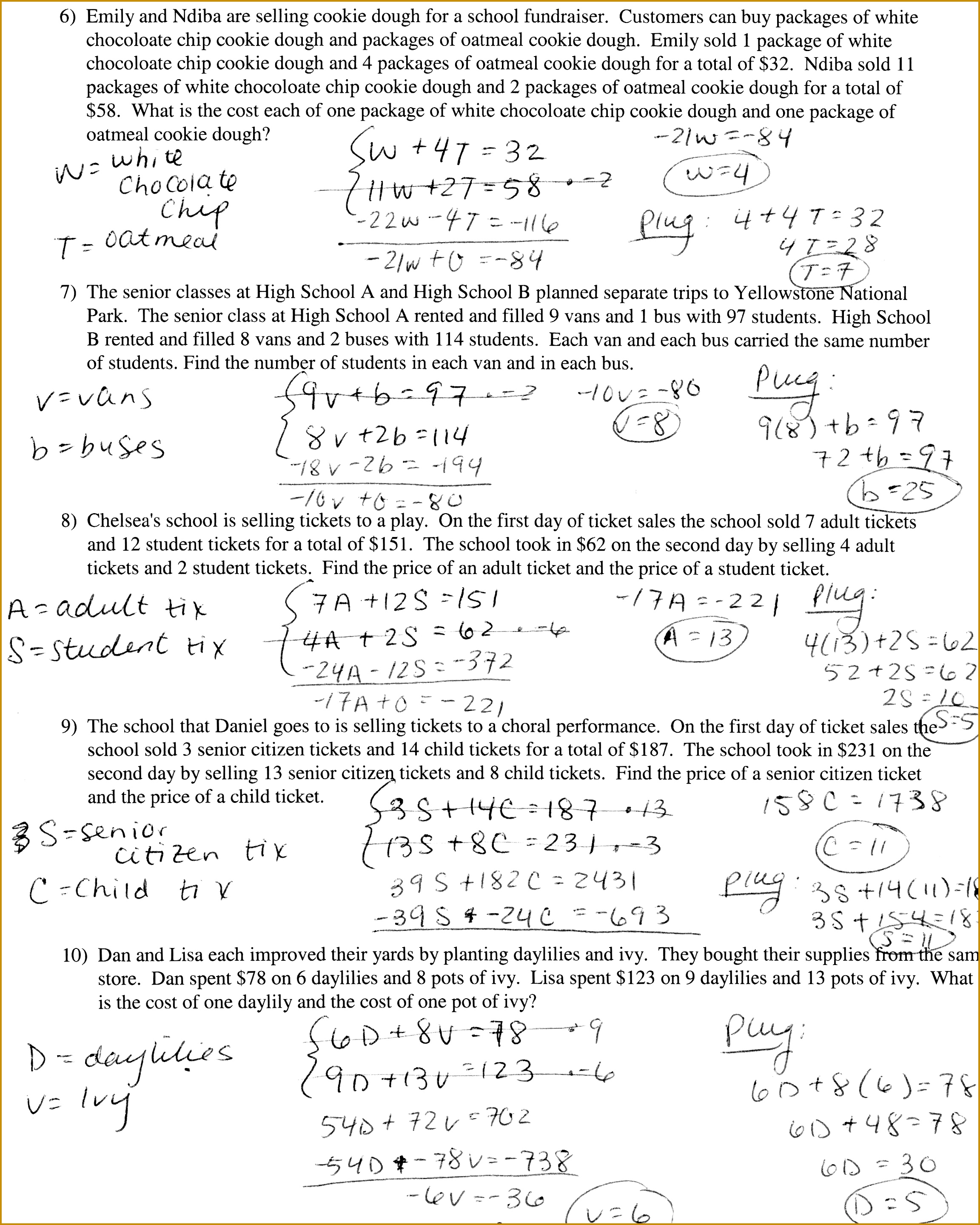 Solving Systems Equations With 3 Variables Worksheet Worksheets for all Download and Worksheets 28792304