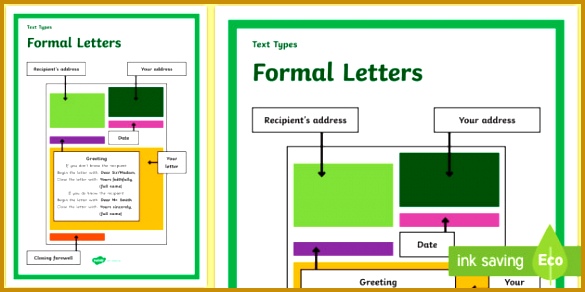 Text Types Guide Formal Letter Display Poster formal letter poster formal letter display poster 292585