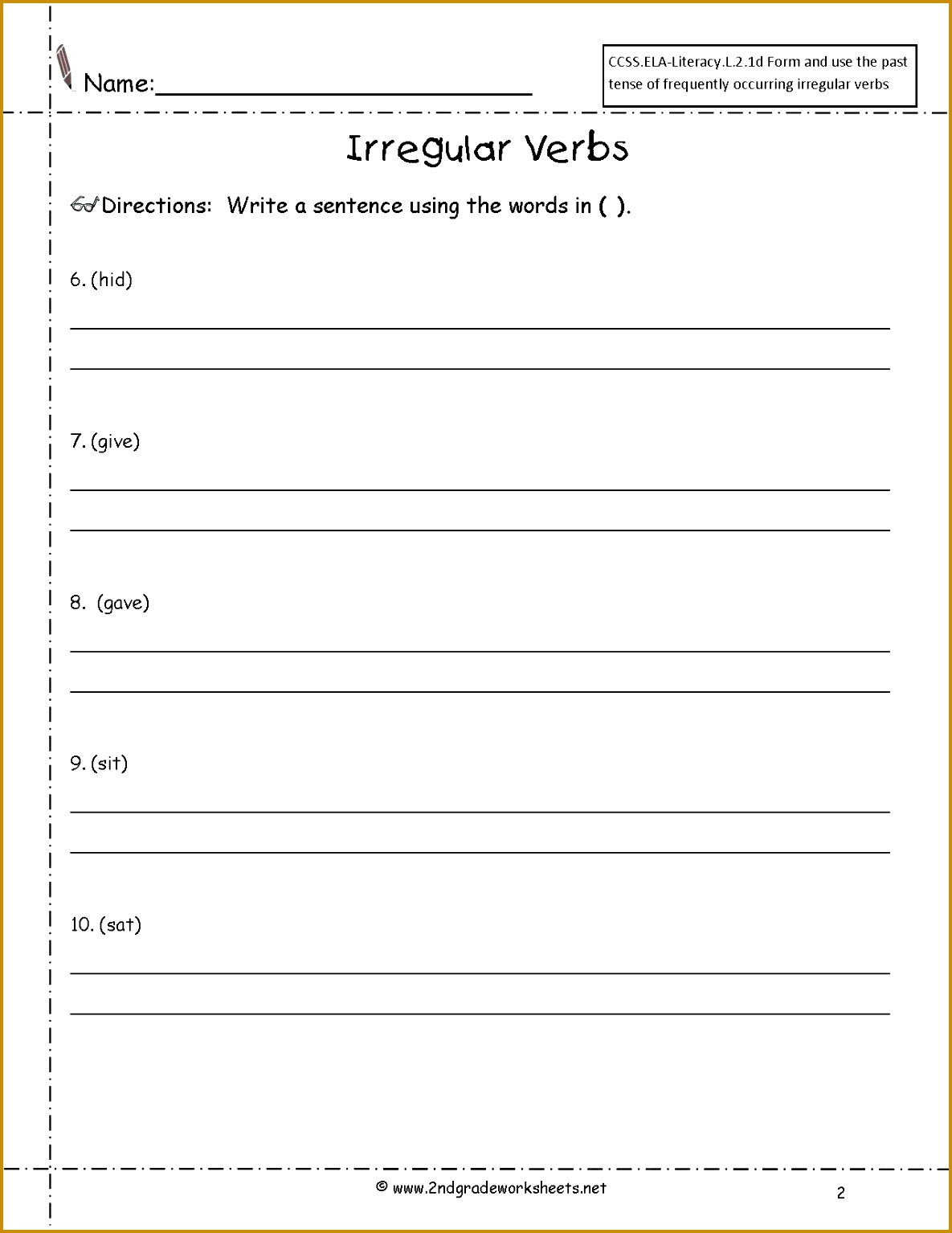 verb tense worksheets 3rd grade 15341185