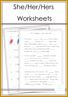 She Her Hers Worksheets 314219