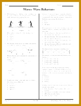 10 pages Waves Wave Behaviors 217167