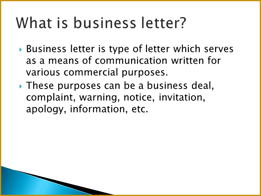 Business letter is type of letter which serves as a means of munication written for various mercial purposes These purposes can be a business deal 669892
