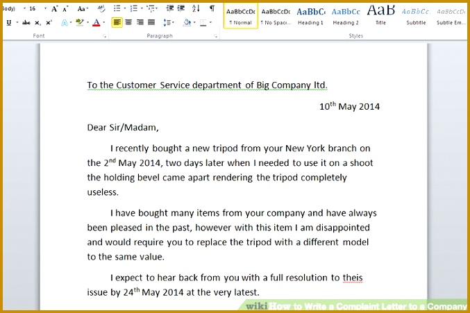 Image titled Write a plaint Letter to a pany Step 5 677451