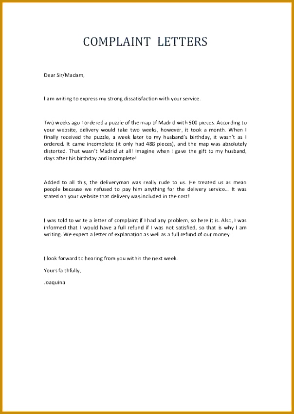 plaint letters 604850