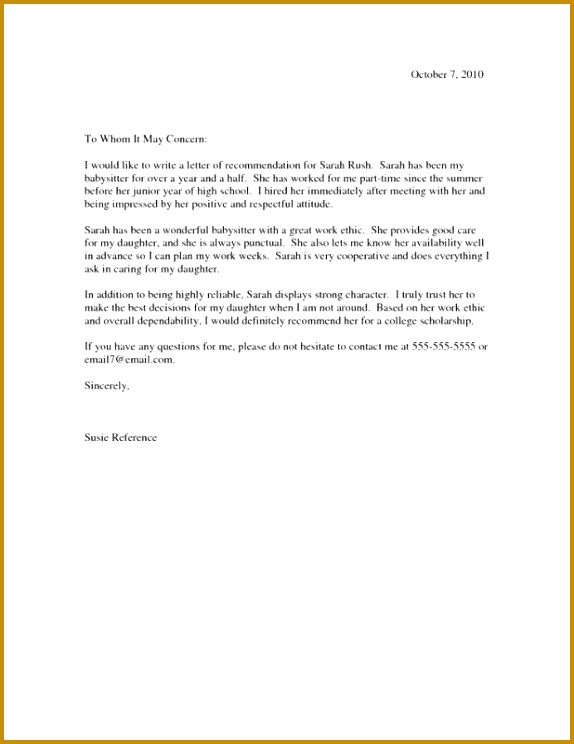 Sample Re mendation Letter wvfva sample re mendation letter 744574