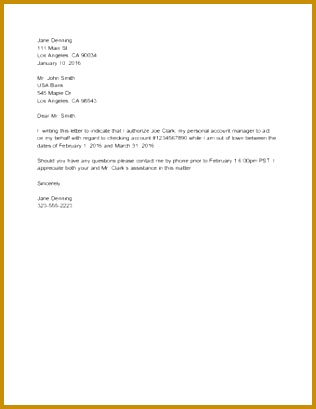 Sample Authorization Letters 409316