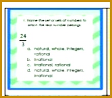 Real Numbers 25 Practice Questions worksheet or assess 192219