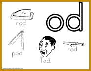 OD Word Family Chart 144186