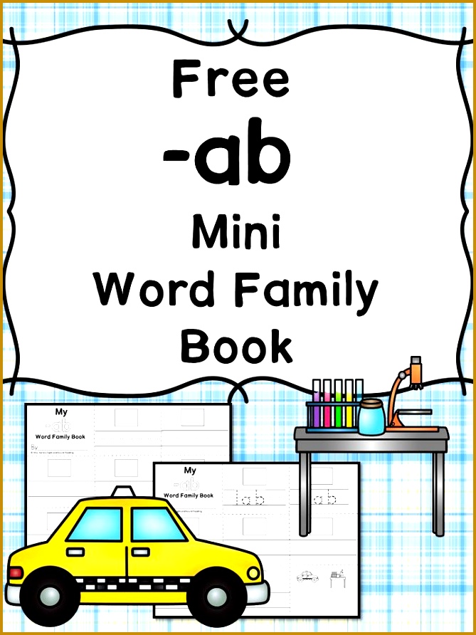 AB CVC Word Family Worksheets AB Word Family Minibook 892669