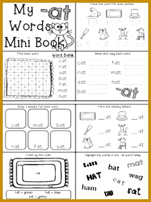 CVC Word Families Word Work No Prep Cut & Paste Worksheets 219292