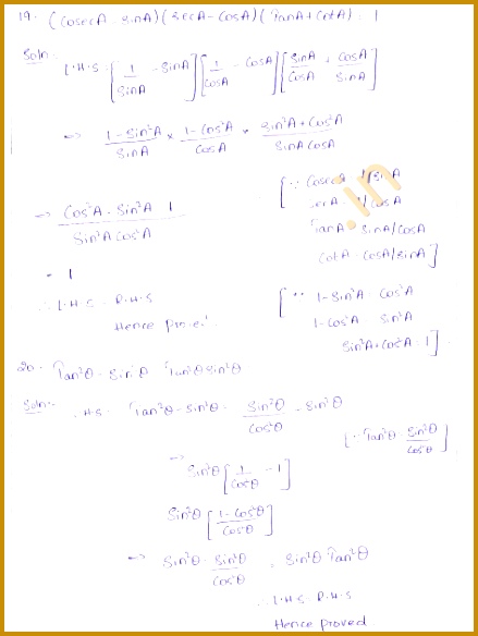 RD Sharma Class 10 Solutions Chapter 6 Trigonometric 584439