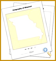 Missouri Outline Map WorksheetWorks 219238