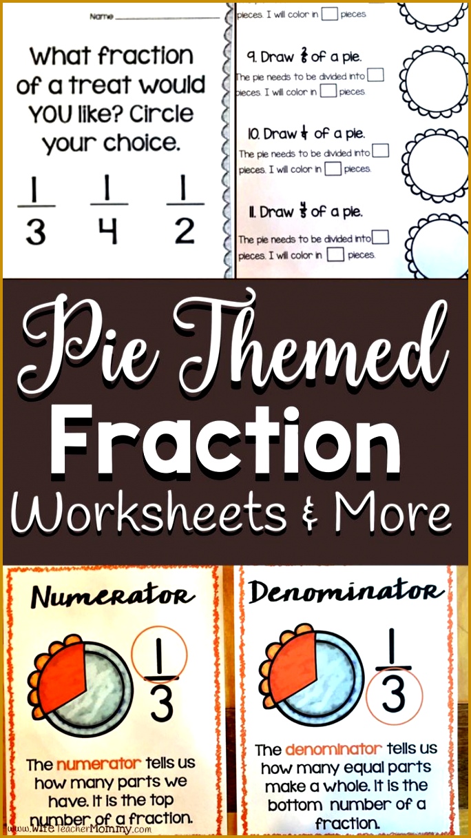 Pi Day Fractions Worksheets 1216684