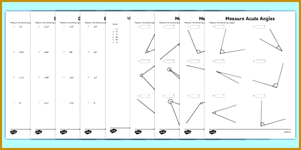 Draw and Measure Angles Maths Mastery Worksheet Pack Year 5 Geometry & Shape 292585