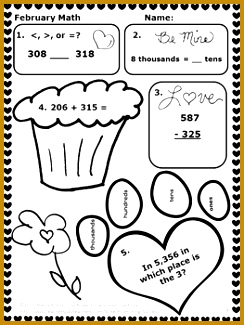 FREE Grade Math In this February mon core worksheet packet you will receive 10 daily math morning work questions five per page 325244