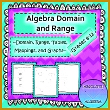 Algebra Domain and Range Scrambled Answers 219219