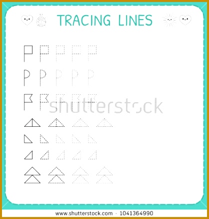 Tracing lines Worksheet for kids Trace the pattern Basic writing Working pages 437418