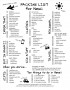 Vacation Planning And Packing Checklist