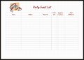 Birthday Party Guest List