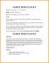 Memo About Death Of A Staff Member