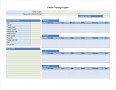Ms Excel Fitness Planner Template