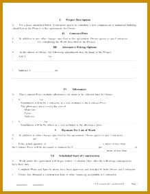 Printable Sample Construction Contract Template Form zkucb Printable Sample Construction Contract Template Form 283219