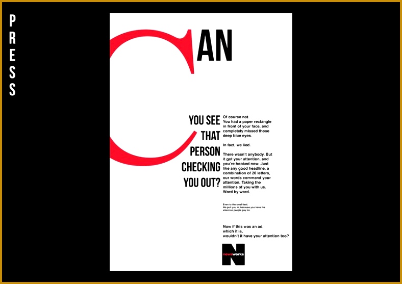 Words mand attention 2016 D&AD New Blood Winner Newsworks eWgix Creative Team 557788