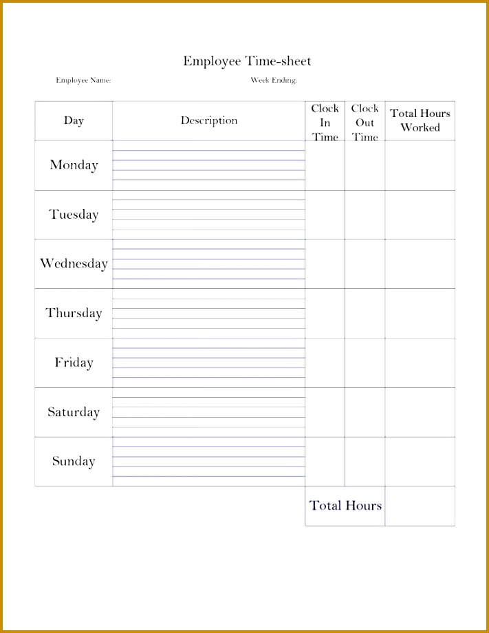 Church Bud Spreadsheet with Printable Weekly Time Sheet Printable Timecard 920711
